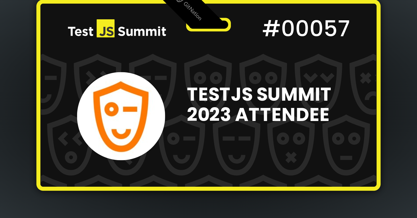 Check out my badge & claim your free TestJS Summit 2023 remote ticket!