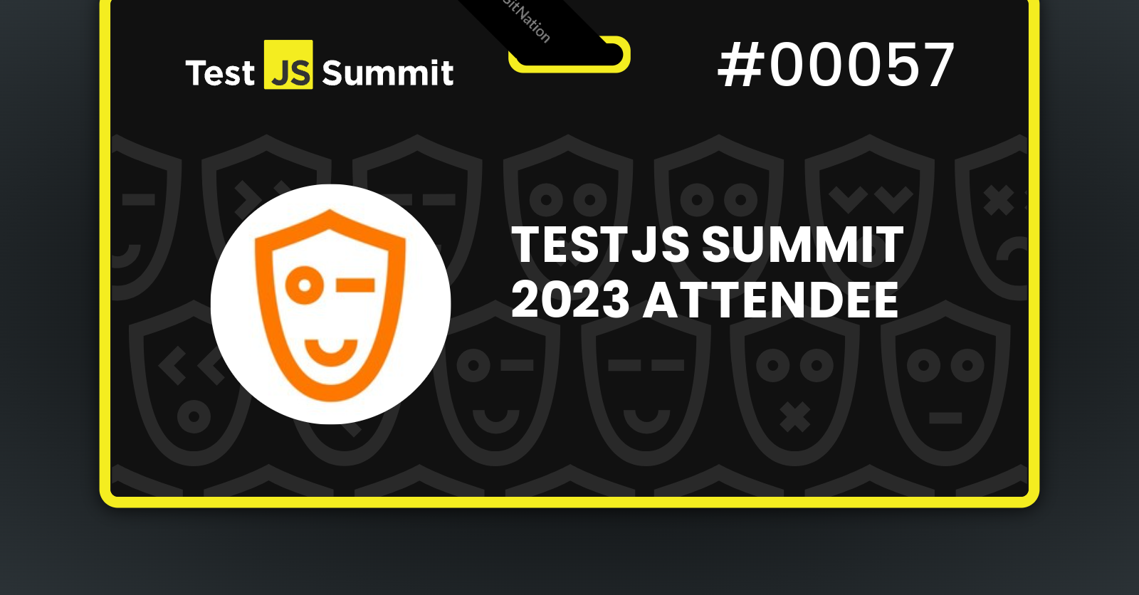 Check out my badge & claim your free TestJS Summit 2023 remote ticket!