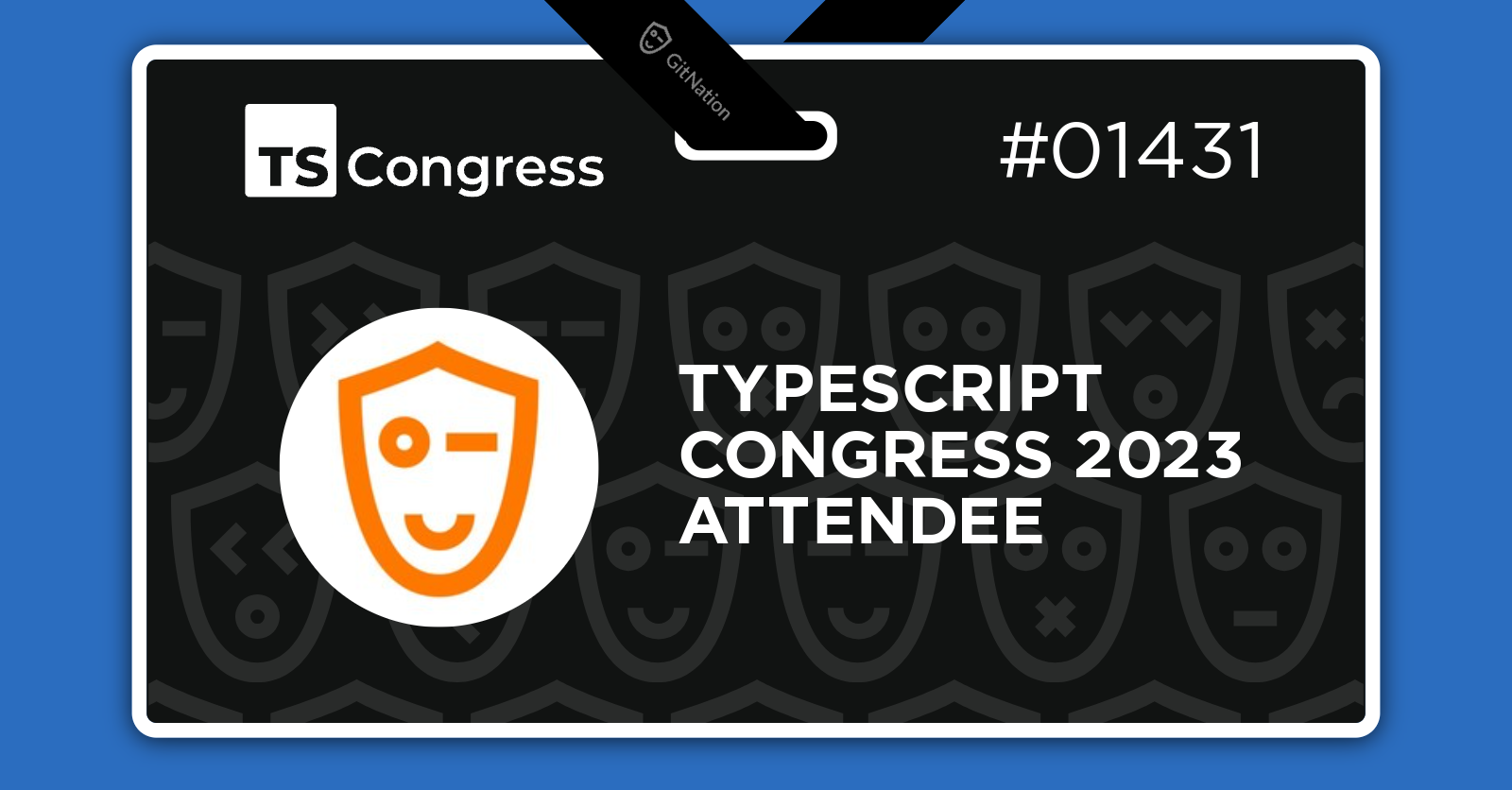 Check out my badge & claim your free TypeScript Congress 2023 remote ticket!